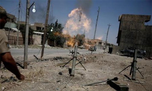 Los terroristas bloquean los accesos a la Gran Mezquita Al Nuri, en Mosul